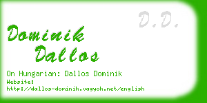 dominik dallos business card